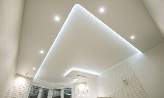 Многоуровневый потолок 13 кв.м. - Кухня Многоуровневый потолок 13 кв.м. - Кухня - Витебск